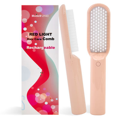 Buy Portable Rechargeable Hair Growth Brush with 660nm Red Light Therapy Technology online manufacture