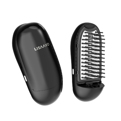 comprar Escova de cabelo iónica LED azul com iões negativos para controlo de frizz Fabricação em linha