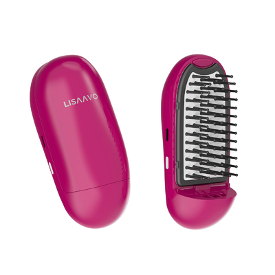comprar Escova de cabelo anti-estática de íons de luz azul, escova de íons negativos para a saúde da cabeça Fabricação em linha