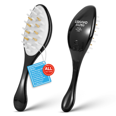 satın al Kırmızı LED Saç Büyütme Terapisi Comb 650nm EMS titreşim saç fırçası Çevrimiçi üretim