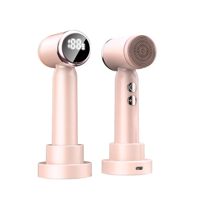 ซื้อ แปรงทำความสะอาดผิวหน้าแบบสั่น สีชมพู แบตเตอรี่ซิลิโคน 1000mAh สำหรับขัดผิวหน้า การผลิตออนไลน์