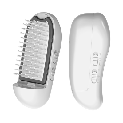 kaufen 450 mAh Batterie IONIC Haarbürste Vibration Blaue Licht Haarbürste Online-Herstellung