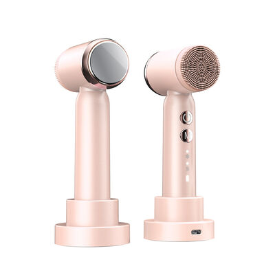 Beli Lisaavo 6-in-1 Vibrating Facial Cleansing Brush dengan Baterai 1000mAh - Pink Silicone Face Scrubber pembuatan online