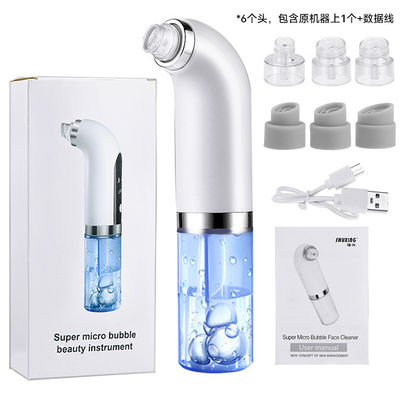 3.7V 5in1 Micro Bubble Face Cleaner 6 Nozzles & 3 Modes Micro Bubble Facial Cleansing